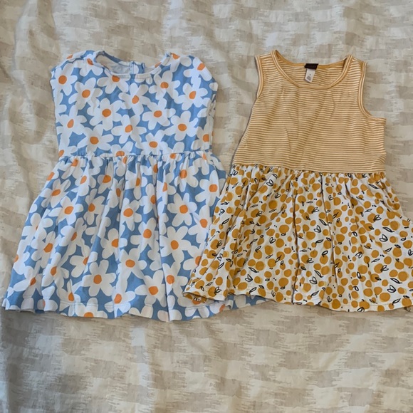 Tea Collection Other - Tea Collection + Primary Dress Lot | Floral Flower 3T Bundle Dresses Spring